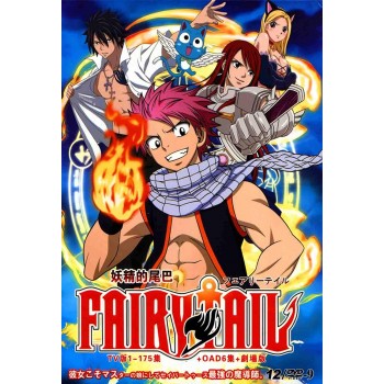 FAIRY TAIL フェアリーテイル 全175話+OAD+劇場版 DVD-BOX 全巻  12枚組　日本語音声